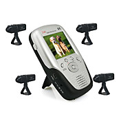 4 배 rechargable 리튬 배터리 카메라와 2.4 기가 헤르츠 고출력 2.5 인치 넷 채널 MP4 아기 모니터