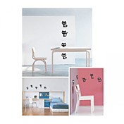 2 - pc dejlig kat sort væg klistermærke (0586-6940118552548)