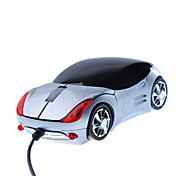 Mini-USB Auto Stil optische kabelgebundene Maus (silber)