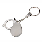 20x5 Stainless Steel Keychain Magnifier