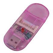sundike USB 2.0 SDHC SD / MMC lecteur de carte (rose)