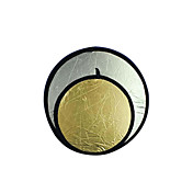 32 "80cm oro / plata, 2 en 1 disco reflector plegable (cca298)