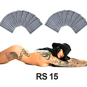 50 stk steriliseret størrelse 15 Runde shaders (RS) tatovering nåle