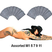 200 Pcs Sterilized Assorted Single Stack Magnum(M1) Tattoo Needles (Size 5 7 9 11)