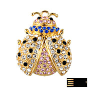 Coccinella septempunctata bijoux de luxe d'un lecteur flash USB - mémoire optionnelle de 2 Go à 16 Go (smq4636)