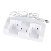 5-in-1 Dual Charge Dock/Stand/Station + Two Rechargeable Battery Packs (1800mAh) for Wii/Wii U Remote