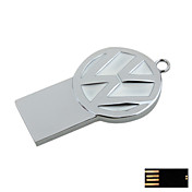 Steering Silver Volkswagen Pattern Jewelry USB Flash Drive - Optional Memory From 2 GB to 16 GB (SMQ4676)