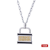 cristal de acero inoxidable USB 2.0 Flash Drive de bloqueo collar (16gb)