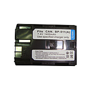 batterie de caméscope de remplacement bp511/bp512 pour Canon EOS 10d/canon zr40 (09370111)