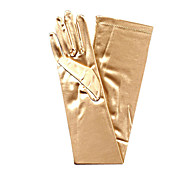 satinée doigts des gants d'opéra le soir de longueur