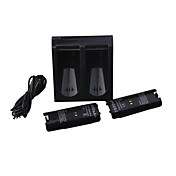 Dual Charging Stand + Battery Pack for Wii/Wii U Remote (Black)