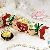 "Dolce amore bear" caramella favore casella di stile (set di 12)