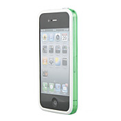 elegante cornice di protezione paraurti caso infinito loop per iphone 4 (verde-bianco traslucido)