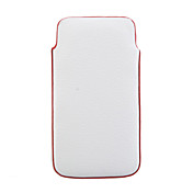 zachte pu lederen case voor de iPhone 4 rood