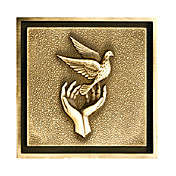 dreno de assoalho antigo de bronze (1018-LK-6039)