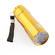 fx-709B 9 LED Taschenlampe 3xAAA gelb