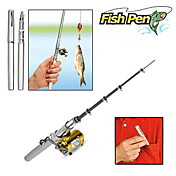 Canna da pesca con custodia a forma di penna