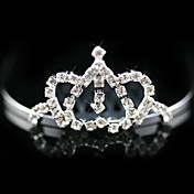 underbara legering med strass bröllop blomma flicka kammar / tiara / huvudstycke