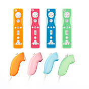 capa de silicone protetora para controle remoto Wii U / Wii e Nunchuk (4-pack, cores sortidas)