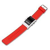 morbido orologio bracciale colorato led - rosso