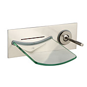 Nickel Brushed Wall Mount Waterfall Bathroom Sink Faucet(1018-LK-2088)