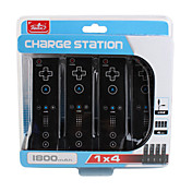 4 estações taxa portuária para Nintendo Wii preto