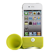 carino iphone 4 corno speaker stand (verde)