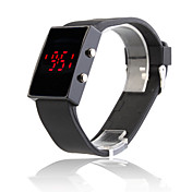 Orologio LED (rosso) sportivo, con cinturino in silicone