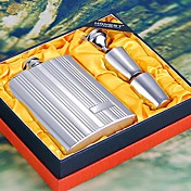 Strip Style 8-oz Flask In Gift Box