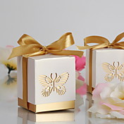 Gold Laser-cut Butterfly Favor Box(Set of 12)