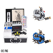 Professional Tattoo Kits for Lining and Shading with LCD Power Supply