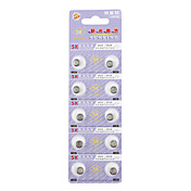 AG5 393a 1.55V ad alta capacità alcaline batterie a bottone (10-pack)