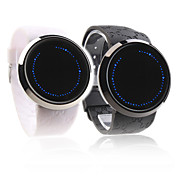 Silikon-Band Armband Uhr für Paare mit Touch Screen und  blauer LED Anzeige