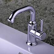 Chrome Single Handle Centerset Bathroom Sink Faucet
