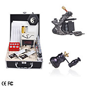2 guns tatoveringen kit med LCD powerand 7 * 30ml blekk
