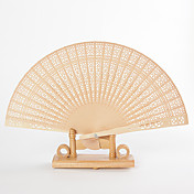 Intricate Openwork Sandalwood Fans (set of 6)