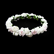 Lovely Paper Flower Wedding Flower Girl Wreath