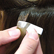 recto-verso d'extension de cheveux bande de 20 pièces de chaque papier