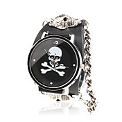 militärische schwarzen Lederarmband Quarz-Armbanduhr mit abnehmbaren Fall