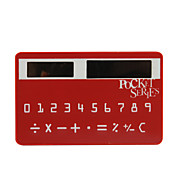 neue Mini Slim Kreditkarte Solarstrom Taschenrechner - rot