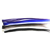 5 Colors 25.60" Clip-In Straight Extension Set