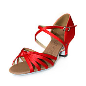 femmes en satin supérieure chaussures danse de salon des chaussures latines de plusieurs couleurs