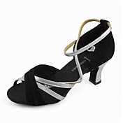 zapatos de raso superior de baile de salón latino zapatos para mujeres