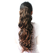 High Quality Synthetic 21.65" Beautiful Curly Dark Gray Ponytail