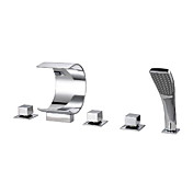 Waterfall Tub Faucet with Hand Shower (Chrome Finish)