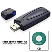 High Speed 802.11b/g/n Wireless WiFI USB Adapter Dongle Modem 150 Metres