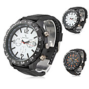 Männer neue stilvollen schwarzen Silikon-Sport-Armbanduhr