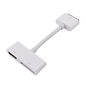 Cable con Adaptador de Apple Hembra 30 pin a Apple Macho HDMI 30 pin de 1o80P, para iPad, iPhone e iPod Touch