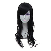 Capless Long High Temperature Wire Black Curly Hair Wig