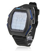 Waterproof Touch Screen EL Light Remote Control Automatic Wrist Watch - Black